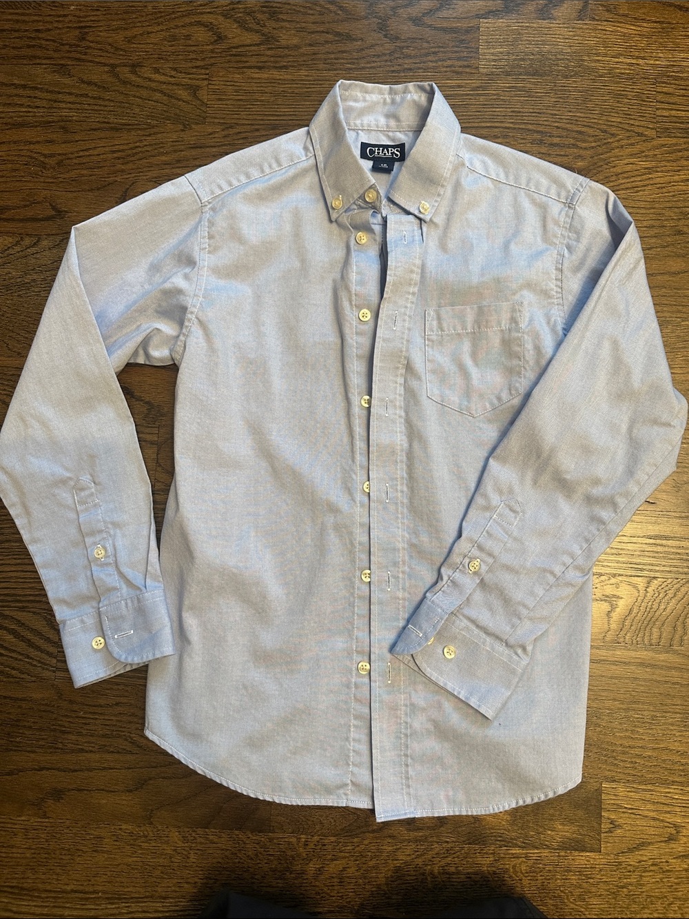 Chaps Biys Light Blue Button-Down Oxford Shirt